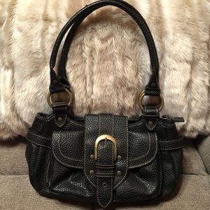 George Black Faux Leather Purse
